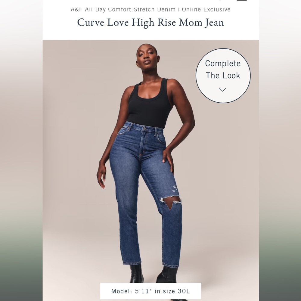 The mom high rise curve love jeans